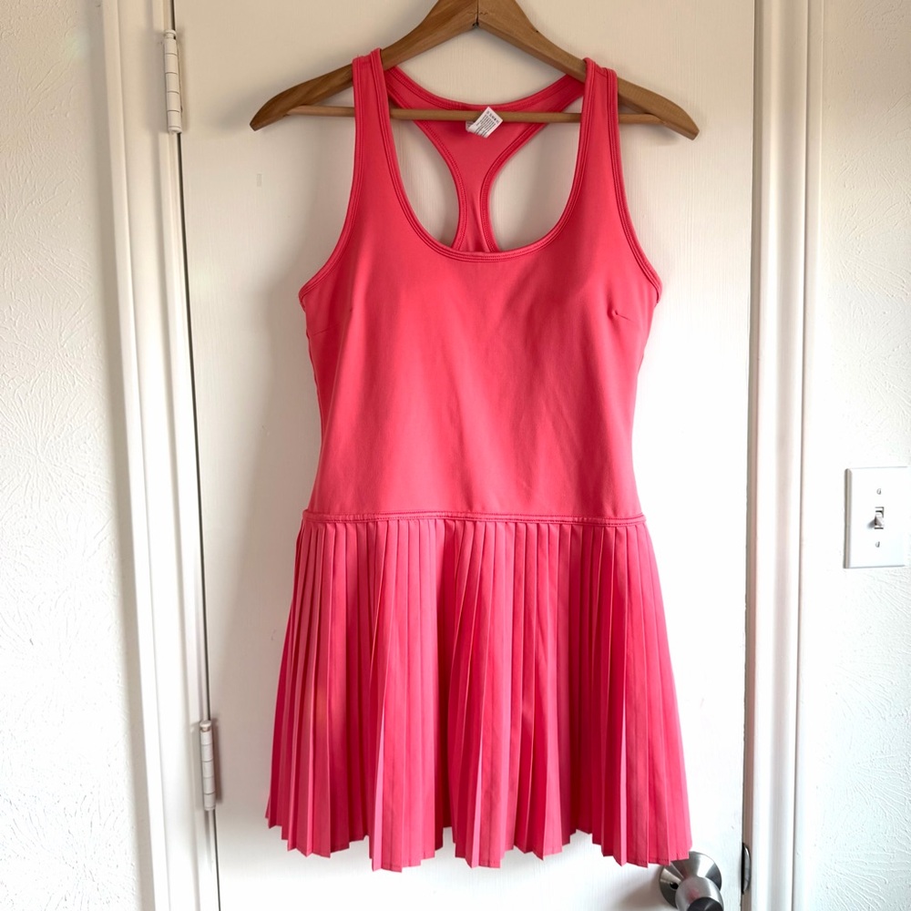 Yogalicious Size‎ L Lux Net Motion Dress/Skort Sun Kissed Coral Yoga Pickleball